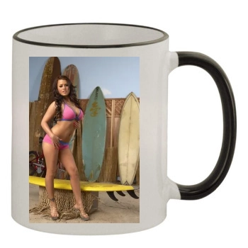 Eva Angelina 11oz Colored Rim & Handle Mug