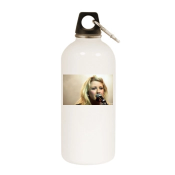 Ellie Goulding White Water Bottle With Carabiner