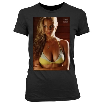 Bar Refaeli Women's Junior Cut Crewneck T-Shirt