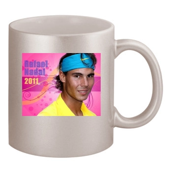 Rafael Nadal 11oz Metallic Silver Mug