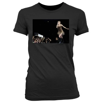 Taylor Swift Women's Junior Cut Crewneck T-Shirt