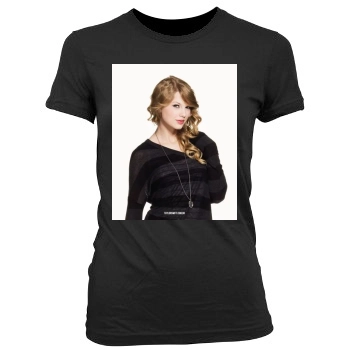 Taylor Swift Women's Junior Cut Crewneck T-Shirt