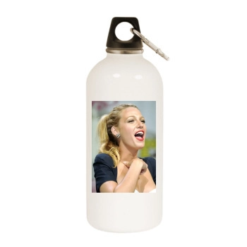 Blake Lively White Water Bottle With Carabiner