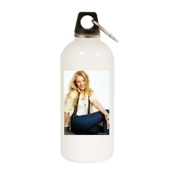 Blake Lively White Water Bottle With Carabiner