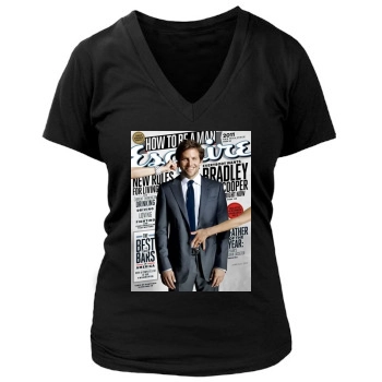 Bradley Cooper Women's Deep V-Neck TShirt