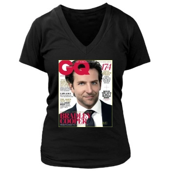 Bradley Cooper Women's Deep V-Neck TShirt