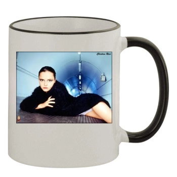 Christina Ricci 11oz Colored Rim & Handle Mug