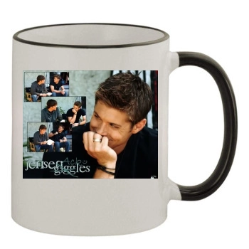 Jensen Ackles 11oz Colored Rim & Handle Mug