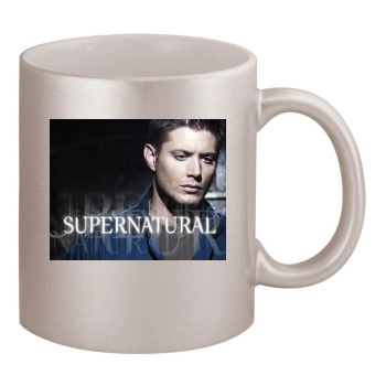 Jensen Ackles 11oz Metallic Silver Mug