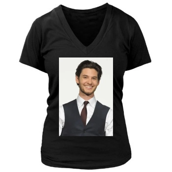 Ben Barnes Women's Deep V-Neck TShirt