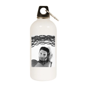 Ben Barnes White Water Bottle With Carabiner