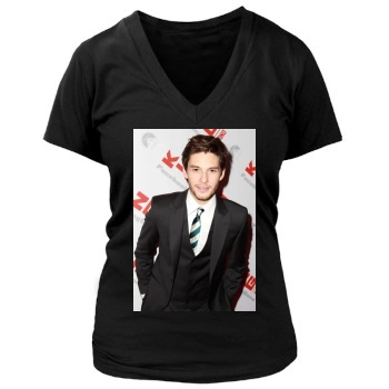 Ben Barnes Women's Deep V-Neck TShirt