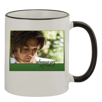 Ben Barnes 11oz Colored Rim & Handle Mug