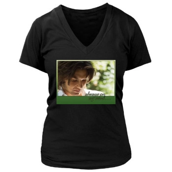 Ben Barnes Women's Deep V-Neck TShirt