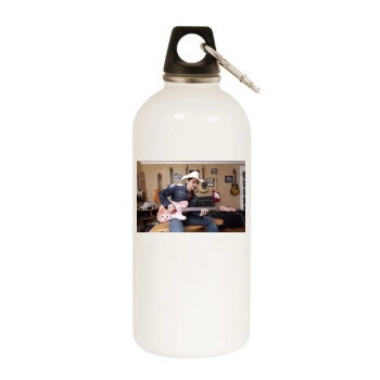 Brad Paisley White Water Bottle With Carabiner