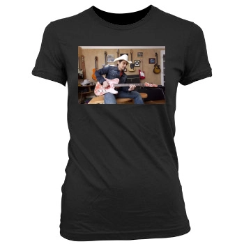 Brad Paisley Women's Junior Cut Crewneck T-Shirt