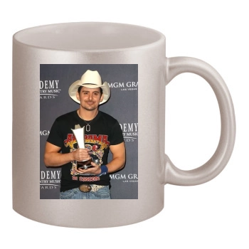 Brad Paisley 11oz Metallic Silver Mug