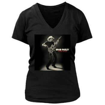 Brad Paisley Women's Deep V-Neck TShirt