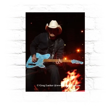 Brad Paisley Metal Wall Art