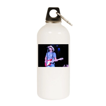 Brad Paisley White Water Bottle With Carabiner