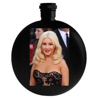 Christina Aguilera Round Flask