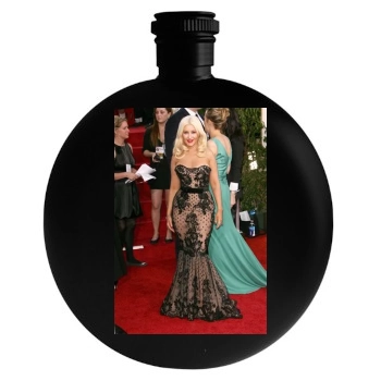 Christina Aguilera Round Flask