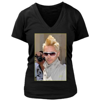 Jared Leto Women's Deep V-Neck TShirt