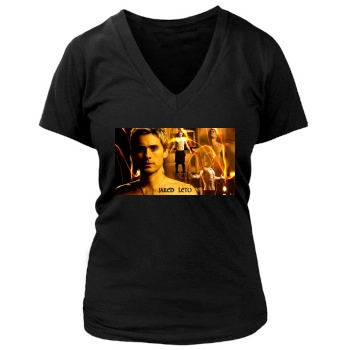 Jared Leto Women's Deep V-Neck TShirt