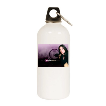 Jennifer Connelly White Water Bottle With Carabiner