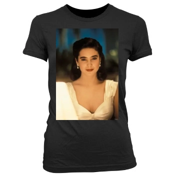 Jennifer Connelly Women's Junior Cut Crewneck T-Shirt