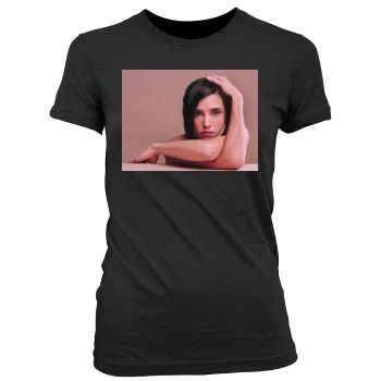 Jennifer Connelly Women's Junior Cut Crewneck T-Shirt