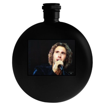 Josh Groban Round Flask