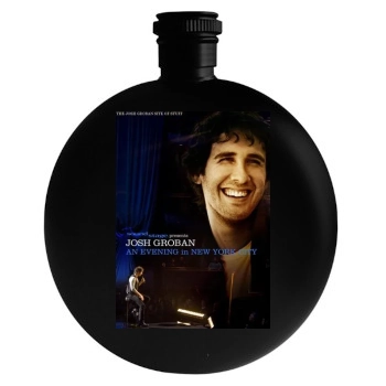 Josh Groban Round Flask