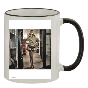 Rosie Huntington-Whiteley 11oz Colored Rim & Handle Mug