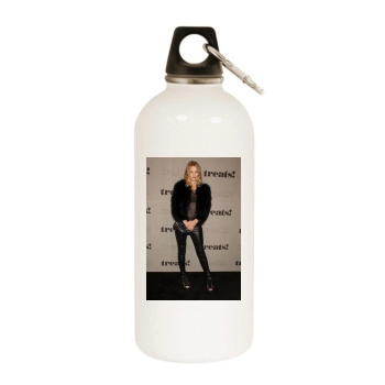 Rosie Huntington-Whiteley White Water Bottle With Carabiner