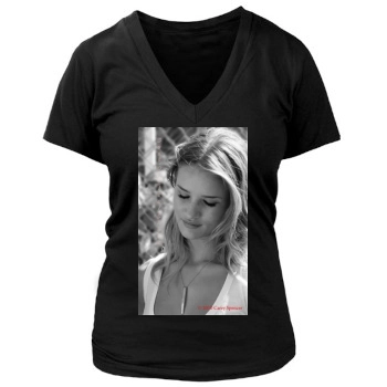 Rosie Huntington-Whiteley Women's Deep V-Neck TShirt