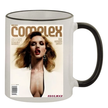 Rosie Huntington-Whiteley 11oz Colored Rim & Handle Mug