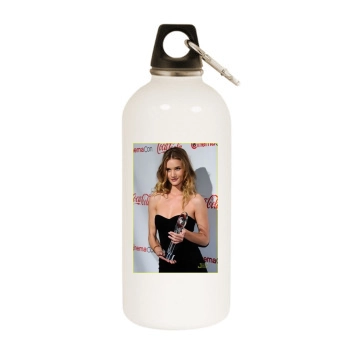 Rosie Huntington-Whiteley White Water Bottle With Carabiner