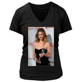 Rosie Huntington-Whiteley Women's Deep V-Neck TShirt