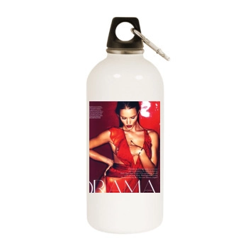 Rosie Huntington-Whiteley White Water Bottle With Carabiner