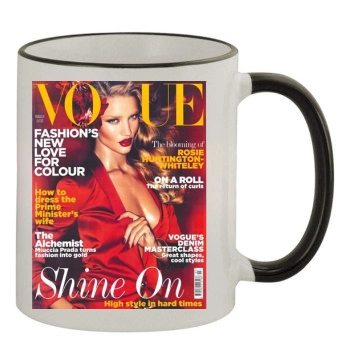 Rosie Huntington-Whiteley 11oz Colored Rim & Handle Mug