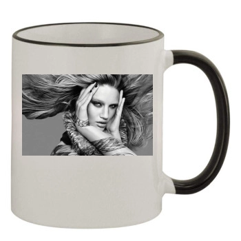 Rosie Huntington-Whiteley 11oz Colored Rim & Handle Mug