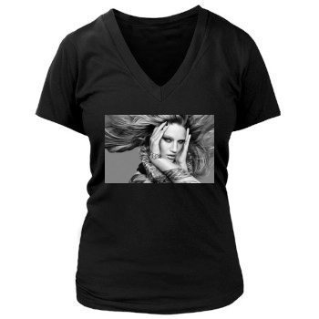 Rosie Huntington-Whiteley Women's Deep V-Neck TShirt