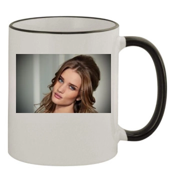 Rosie Huntington-Whiteley 11oz Colored Rim & Handle Mug