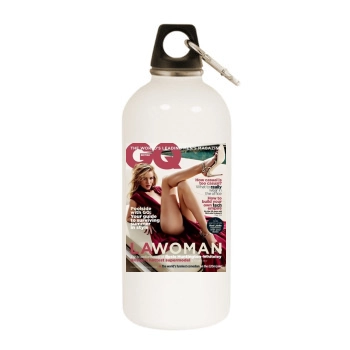 Rosie Huntington-Whiteley White Water Bottle With Carabiner