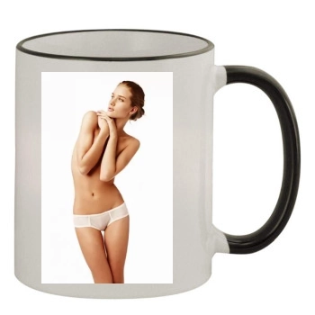 Rosie Huntington-Whiteley 11oz Colored Rim & Handle Mug