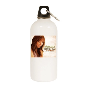 Francesca Battistelli White Water Bottle With Carabiner