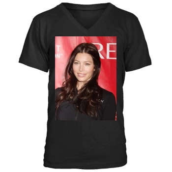 Jessica Biel Men's V-Neck T-Shirt