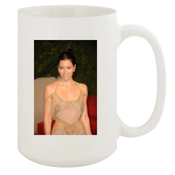 Jessica Biel 15oz White Mug