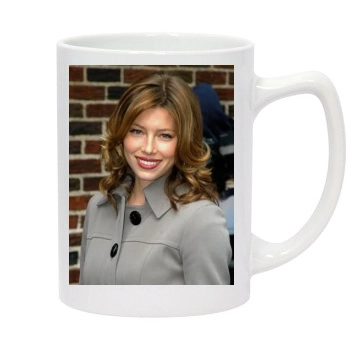 Jessica Biel 14oz White Statesman Mug